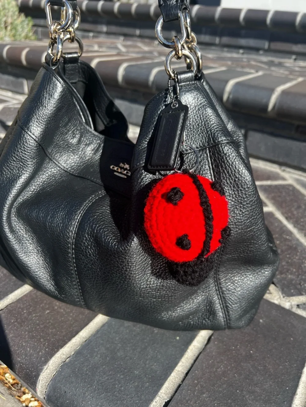 3/$20 Hand Crocheted Lucky Little Ladybug Keychain! - Picture 7 of 16